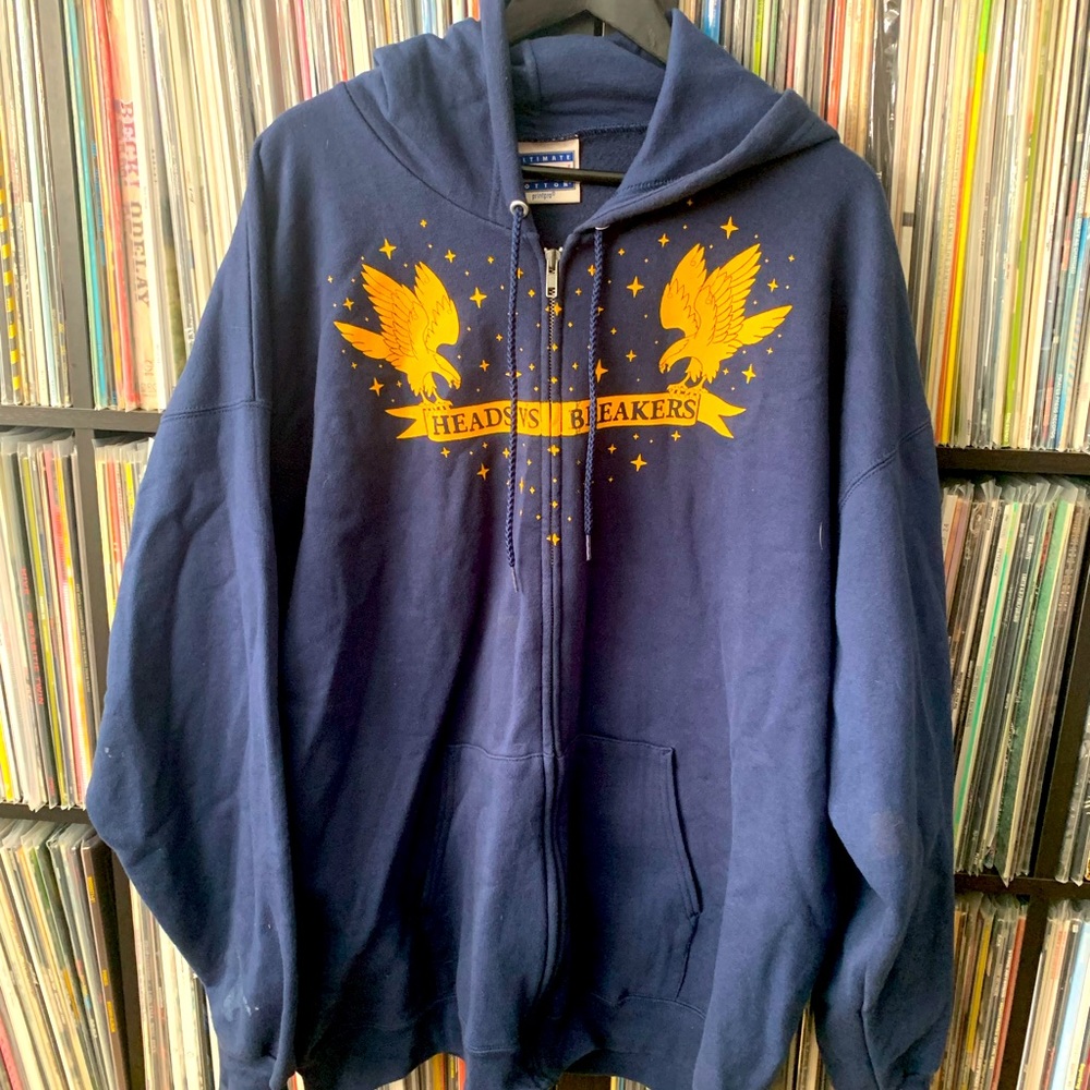 Heads Vs. Breakers - Navy XXL zip-up Hoodie.